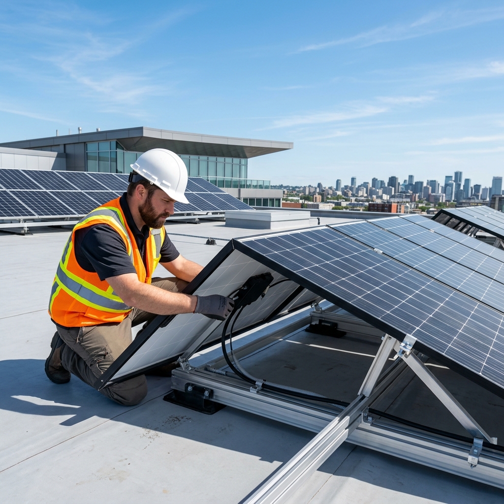 Solar panel installation
